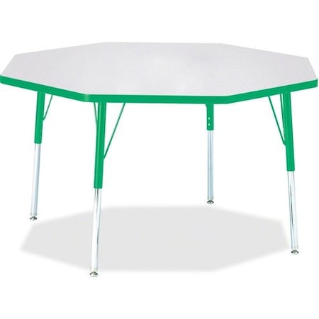 Jonti-Craft TABLE, OCTAGON, 48X48, GY/GN JNT6428JCA119